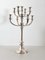 Extra Large Mid-Century Hotel Candleholder in Silver-Plated Bronze from WMF Germany, Image 1