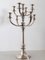 Extra Large Mid-Century Hotel Candleholder in Silver-Plated Bronze from WMF Germany 13