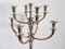 Extra Large Mid-Century Hotel Candleholder in Silver-Plated Bronze from WMF Germany 7