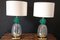 Large Pineapple Table Lamps in Emerald Green Murano Glass, Set of 2 1