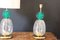 Große Ananas Tischlampen aus Smaragdgrünem Murano Glas, 2er Set 2