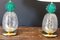 Große Ananas Tischlampen aus Smaragdgrünem Murano Glas, 2er Set 7