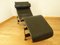Bauhaus Black Leather LC4 Chaise Lounge by Le Corbusier for Cassina 2