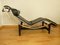 Bauhaus Black Leather LC4 Chaise Lounge by Le Corbusier for Cassina 3