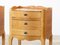 Mid-Century Fruitwood Bedside Tables, Set of 2 4