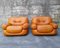 Mid-Century Leather Sapporo Armchairs from Mobil Girgi, Italy, 1970s, Set of 2, Image 8