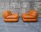 Mid-Century Leather Sapporo Armchairs from Mobil Girgi, Italy, 1970s, Set of 2 4