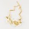 Gold Toned Necklace with Ivory Resin and Swarovski Crystals from Oscar De La Renta, Image 4