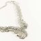 Pfauenfeder Halskette aus Versilbertem Metall von Oscar De La Renta 4