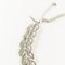 Peacock Feather Necklace in Silver Plated Metal by Oscar De La Renta, Image 12