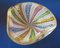 Zanfirico Murano Glas Aschenbecher oder Schale mit mehrfarbigem Muster 3