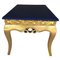 Antique French Coffee Table in Gilt Gold and Painted in Blue 2