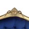 Antikes blaues Louis XV Sofa mit vergoldetem Gold 4