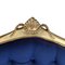 Antique Louis XV Blue Sofa with Gilt Gold, Image 4