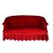 Antique 2-Seat Sofa in Intense Red Velvet 3