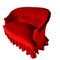 Antikes 2-Sitzer Sofa aus rotem Samt 8