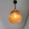 Mid-Century Modern Yellow Murano Glass & Wood Hanging Lamp, 1960s 7