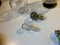 Decanter vintage sferici in vetro, Italia, set di 2, Immagine 5