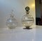Vintage Spherical Italian Decanters in Glass, Set of 2, Image 2