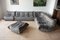 Salon Togo en Velours Gris par Michel Ducaroy pour Ligne Roset, Set de 5 1