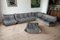 Salon Togo en Velours Gris par Michel Ducaroy pour Ligne Roset, Set de 5 12