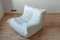 White Leather Togo Lounge Chair by Michel Ducaroy for Ligne Roset 3