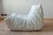 White Leather Togo Lounge Chair by Michel Ducaroy for Ligne Roset, Image 4