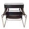 Italian Brown Leather Wassily B3 Armchair by Marcel Breuer for Gavina, 1960 2