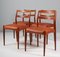Anna Dining Chairs by Johannes Andersen for Uldum Møbelfabrik, Set of 4 1