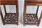 Chinese Side Tables with Drawer in Polished Dark Wood, Set of 2 3