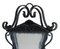 Mid-Century Wrought Iron & Glass Outdoor Lantern 7