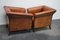 Vintage Dutch Art Deco Style Club Chairs in Cognac Leather, Set of 2 4