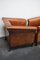 Club chair vintage in stile Art Déco in pelle color cognac, Olanda, Immagine 20