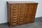 Mid-Century German Apothecary Cabinet or Bank of Drawers in Oak 11