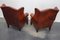 Vintage Dutch Wingback Club Chairs in Cognac Leather, Set of 2 5
