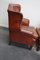 Vintage Dutch Wingback Club Chairs in Cognac Leather, Set of 2, Image 18