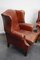 Club chair Wingback vintage in pelle color cognac, Paesi Bassi, Immagine 17