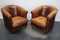 Vintage Dutch Club Chairs in Cognac Leather, Set of 2 5