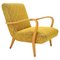 Czechoslovakian Yellow Lounge Chair, 1960s, Image 1