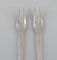 Caravel Cold Meat Forks in Sterling Silver from Georg Jensen, Set of 2 2