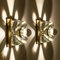 Wall Light in Brass and Glass from Sische, Germany, 1970s 16