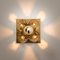 Wall Light in Brass and Glass from Sische, Germany, 1970s 10