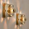 Wall Light in Brass and Glass from Sische, Germany, 1970s 11