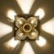 Wall Light in Brass and Glass from Sische, Germany, 1970s 8