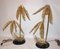 Gold Metal Table Lamps, 1960s, Set of 2 7