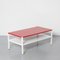 Tavolino da caffè minimalista modernista rosso e bianco, Immagine 1