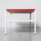 Tavolino da caffè minimalista modernista rosso e bianco, Immagine 4