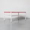 Minimalistic Modernist Coffee Table in Red and White, Image 2