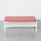 Minimalistic Modernist Coffee Table in Red and White, Image 5