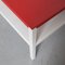 Minimalistic Modernist Coffee Table in Red and White, Image 10